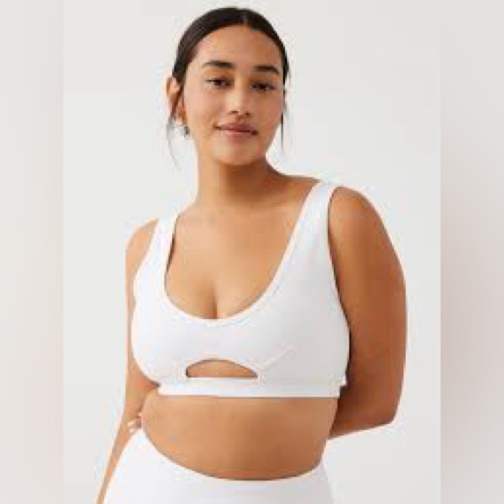 Outdoor Voice - Peekaboo Bra - White - Size L